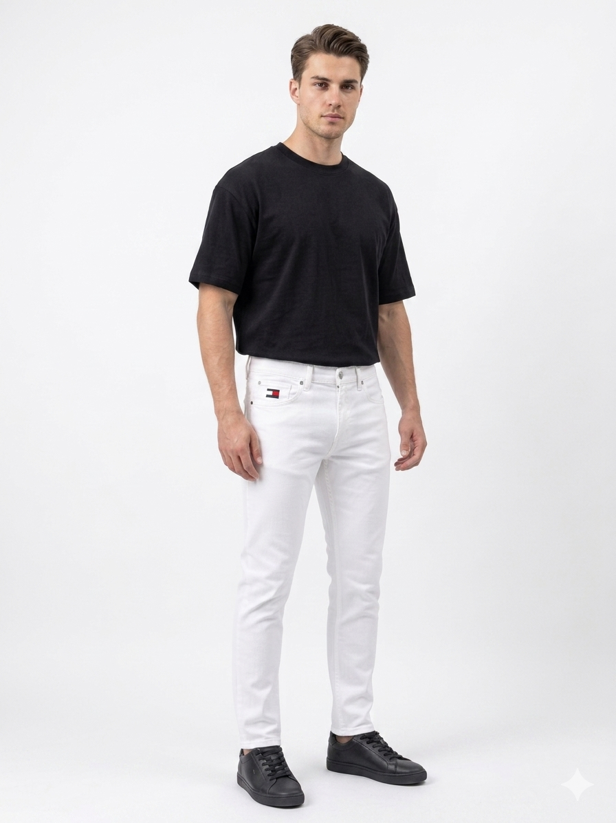 White Dinem Jeans - Slim Fit