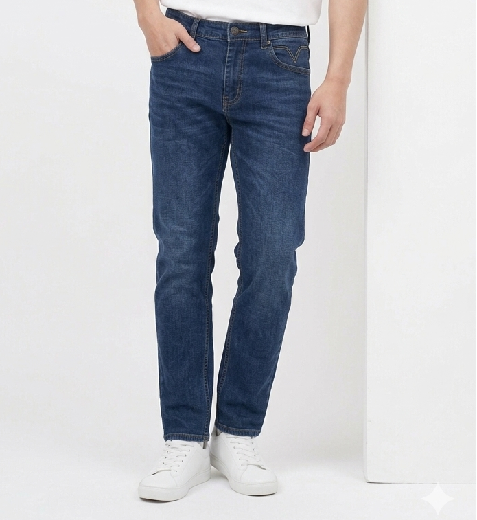 Denim Blue Jeans - Slim Fit