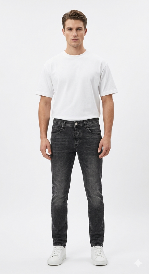Black Dinem Dirty Jeans - Slim Fit