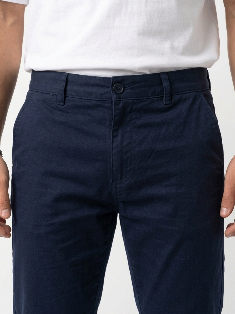 Navy Gabardine trouser - Relaxed Fit