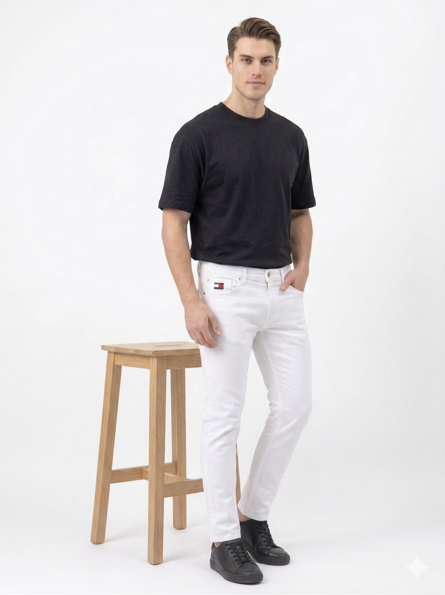 White Dinem Jeans - Slim Fit