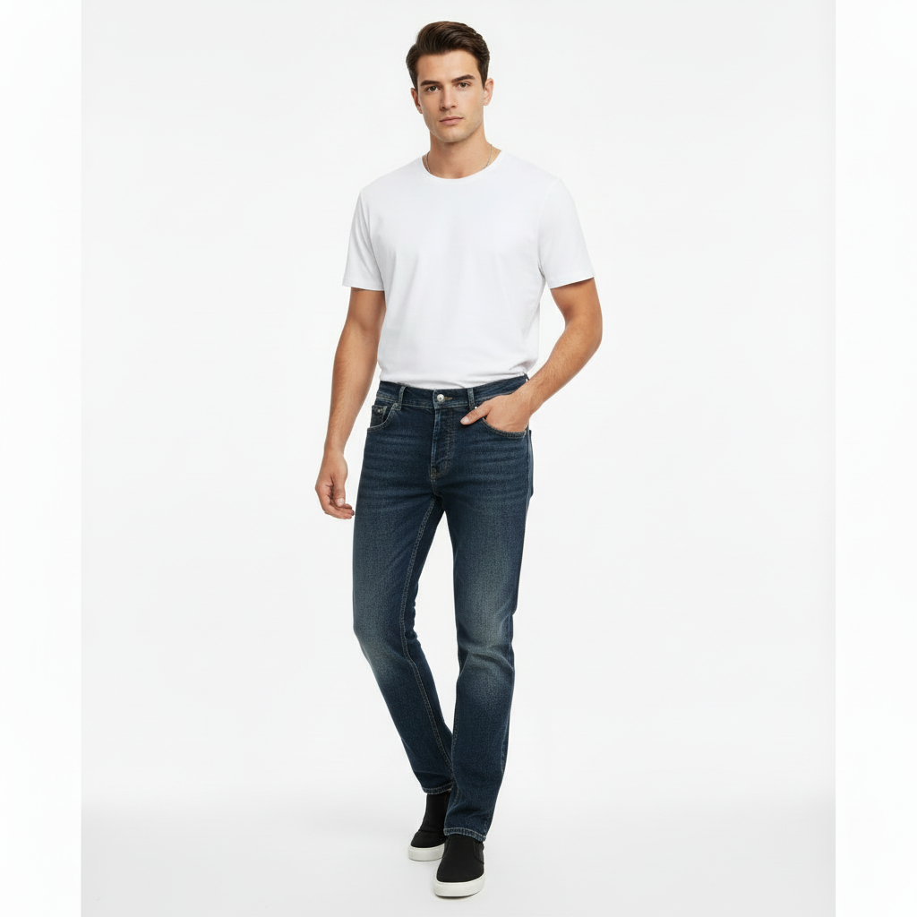 Dirty Black Jeans - Slim Fit