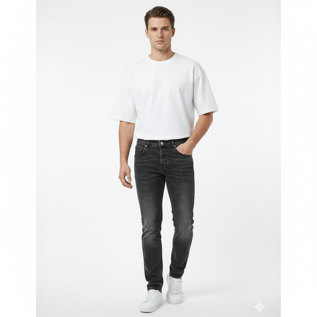 Black Dinem Dirty Jeans - Slim Fit