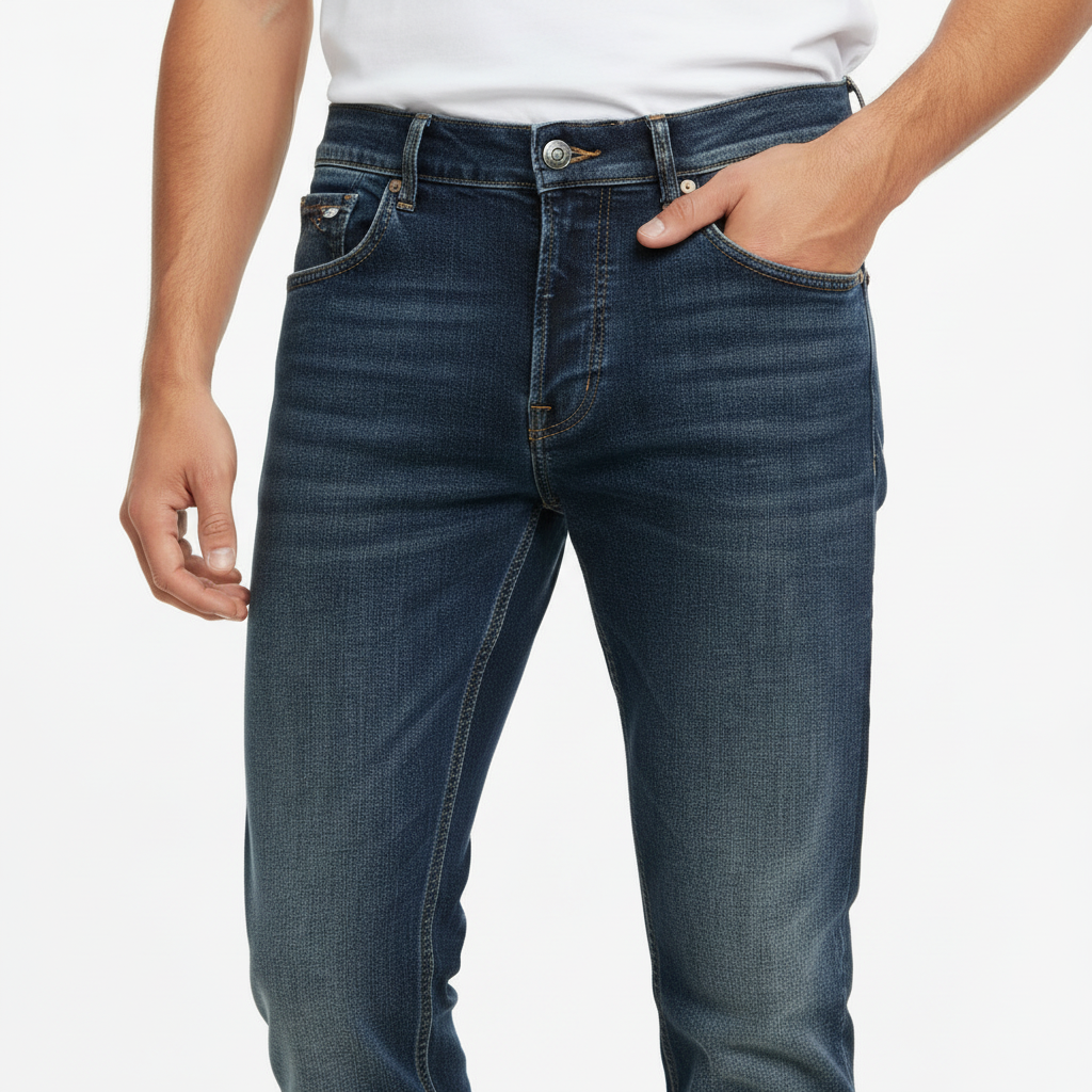 Dirty Black Jeans - Slim Fit