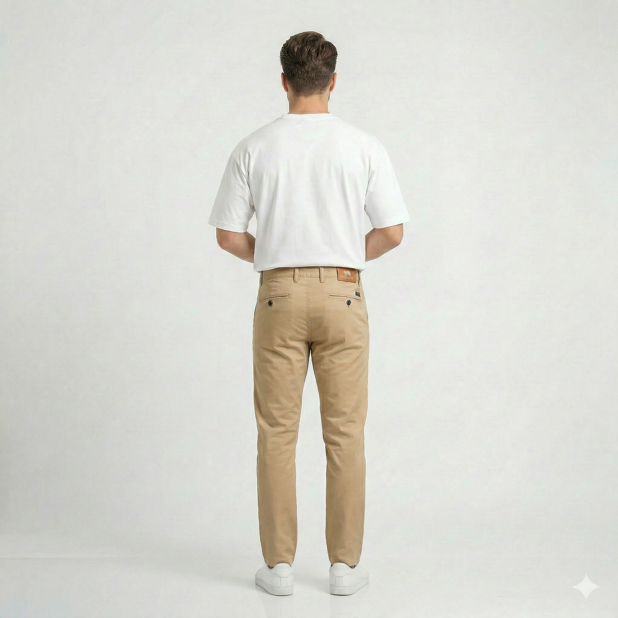 Light Brown Gabardine trouser - Relaxed Fit